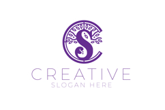 Ornate S Letter Logo with Tree Product Image 1