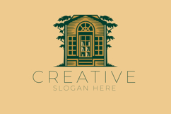 Vintage Bookstore House Logo Product Image 1