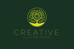 Heart Leaf Tree Logo Product Image 1
