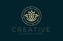 Luxury Lotus Flower Mandala Logo Product Image 1
