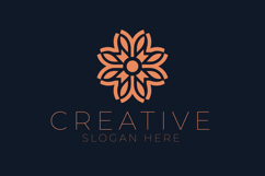 Abstract Geometric Flower Logo Product Image 1