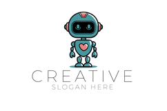 Cute AI Chatbot Logo Product Image 1