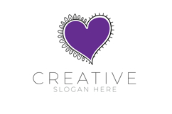 Doodle Heart Creative Logo Product Image 1