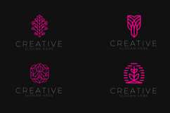 Set of Abstract Botanical Logos Product Image 1