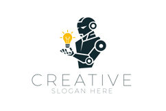 AI Robot Idea Logo Product Image 1