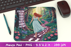 Emotional Motivation Mousepad Sublimation PNG Product Image 1