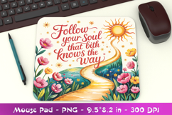Motivational Inspiration Mousepad Sublimation PNG Product Image 1