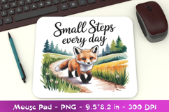 Small Steps Every Day Inspiration Mousepad Sublimation PNG Product Image 1