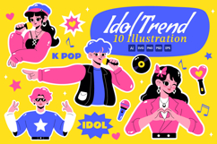 10 K-pop Idol Trend Illustration Product Image 1