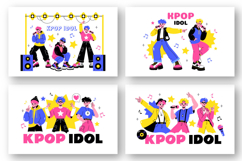 10 K-pop Idol Trend Illustration Product Image 3
