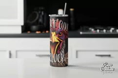I Don't Give a Cluck Funny Tumbler Wrap - 20 oz Tumbler Wrap Product Image 2