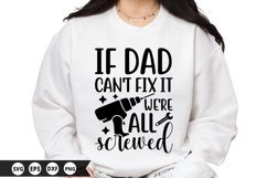 If dad can&#039;t fix it SVG - Father&#039;s Day SVG Design Product Image 1