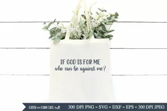 If God is for me SVG | Christian SVG Product Image 2