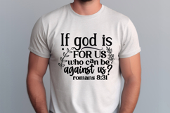If god is for us who can be SVG, Scripture SVG Product Image 1