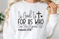 If god is for us who can be SVG, Faith Quotes SVG Product Image 1