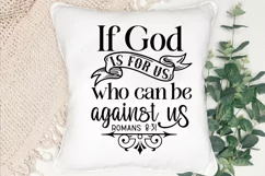 If God Is For Us Who Can Be Against SVG, Faith SVG Design Product Image 3