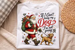 If I Cant Bring My Dog Christmas PNG - Holiday Shirt Product Image 2