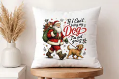 If I Cant Bring My Dog Christmas PNG - Holiday Shirt Product Image 4