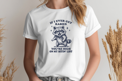 Funny Raccoon SVG PNG | If I Ever Get Rabies Sarcastic Quote Product Image 3
