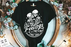 If I Had Feelings They'd Be For You SVG, Skeleton Love svg Product Image 2