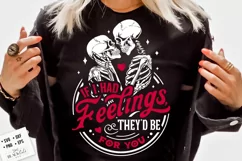 If I Had Feelings They'd Be For You SVG, Skeleton Love svg Product Image 3