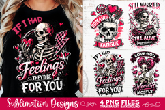 Sarcastic Valentine PNG Funny Sublimation 4 Designs Product Image 1