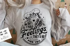 If I Had Feelings They'd Be For You SVG, Skeleton Love svg Product Image 4