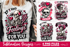 Sarcastic Valentine PNG Funny Sublimation 4 Designs Product Image 2