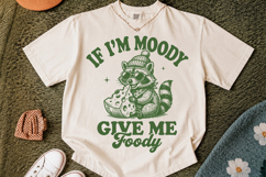 If I'm Moody Give Me Foody SVG,Funny Raccoon Design Product Image 2