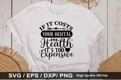 Mental Health SVG Design - Mental Health T-shirt Design Product Image 2