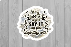 Funny Sarcastic Quotes Stickers. Sarcastic Quotes PNG. vol.3 Product Image 13