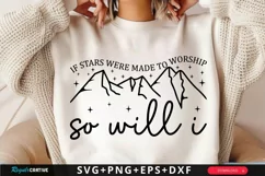 If Stars Were Made To SVG, Christian SVG Design Product Image 1