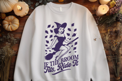 Halloween Retro Witch SVG Bundle | Sassy Vintage Witch Print Product Image 4