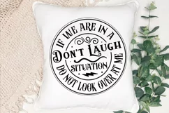 If We Are In A Don't Laugh SVG, Snarky Skulls SVG Design Product Image 3