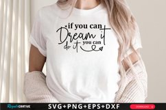 If You Can Dream it You SVG, Motivational SVG Design Product Image 1