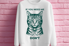 Funny Sarcastic Cat SVG Introvert Gift Design Product Image 2