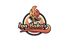 Iga bakar indonesia food vintage logo template design Product Image 1