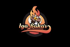 Iga bakar indonesia food vintage logo template graphic Product Image 2