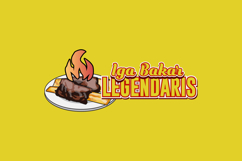 Iga bakar legendaris food logo template illustration graphic Product Image 2