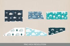 Igloo Pattern Torn Paper - Scrapbooking PNG Product Image 1