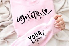 Ignite Sleeve SVG Design, Encouragement SVG Product Image 3