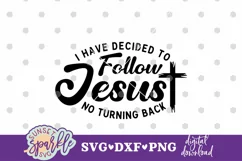 I Have Decided to Follow Jesus| Water Baptism SVG|DXF|PNG Product Image 2