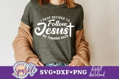 I Have Decided to Follow Jesus| Water Baptism SVG|DXF|PNG Product Image 1