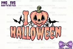 I Heart Halloween - individual SVG / PNG pumpkin design Product Image 1