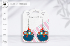 Funny Easter Earrings Laser Cut | Spring Earrings Product Image 1