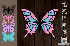 3d layered papercut butterfly svg, multilayered SVG, Product Image 1