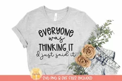 Sarcastic Quote SVG | Funny Women's T-Shirt Design Product Image 1