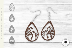 Farm Teardrop Earrings | Animal Laser Cut SVG Product Image 3