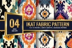 Ikat Fabric Pattern Stylish Textile Designs Digital Paper Product Image 1
