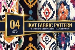Ikat Fabric Pattern Stylish Textile Designs Digital Paper Product Image 1